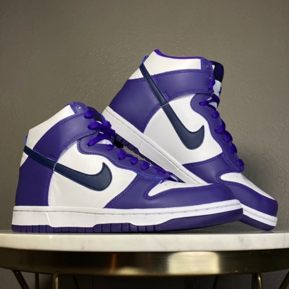 Nike Dunk High Retro Midnight Shoes 8 Womens